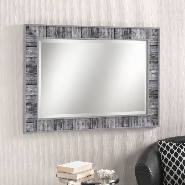 Rustic Grey Wall Mirror